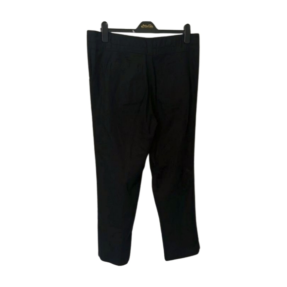 Black Linen Ankle Pants - Picture 4 of 4